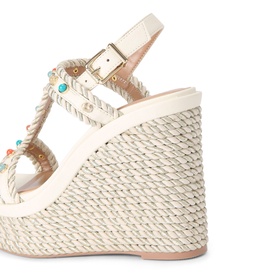 Sorella Embellished Woven Wedge Sandals