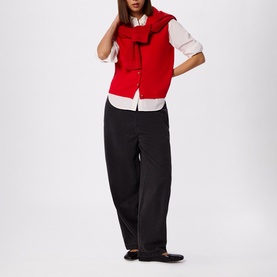 Button Front Knitted Tank Top