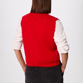 Button Front Knitted Tank Top