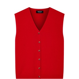 Button Front Knitted Tank Top