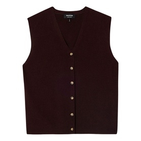 Button Front Knitted Tank Top
