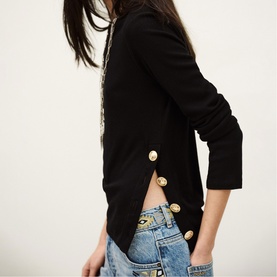 Giulia Button Detail Top