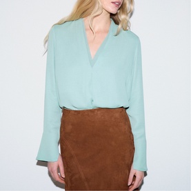 Double Layer Draped Top