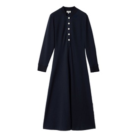 Heavy Button Flared Dress