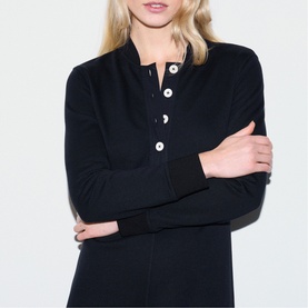 Heavy Button Flared Dress