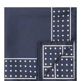 Polkadot Silk Pocket Square