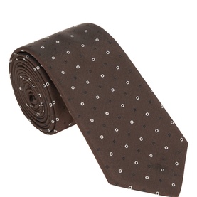 Ring Dot Silk Tie