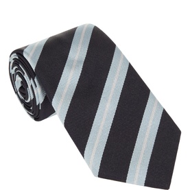 Diagonal Striped Silk Tie