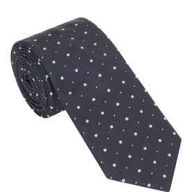 Ring Dot Silk Tie