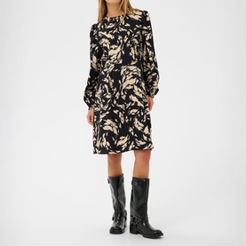 Ulla Graphic Printed Flared Dress