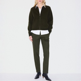 Flannel Relaxed Casual Trousers