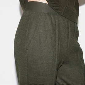 Flannel Relaxed Casual Trousers