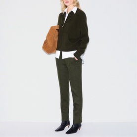 Flannel Relaxed Casual Trousers