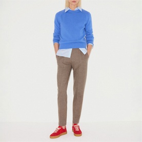 Flannel Relaxed Casual Trousers