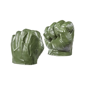 Superheroes Hulk Gamma Smash Fists in green, set of 2 oversized foam fist roleplay toys