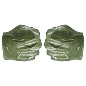 Superheroes Hulk Gamma Smash Fists in green, set of 2 oversized foam fist gloves for role play