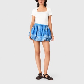 Bandana Mini Flared Skirt