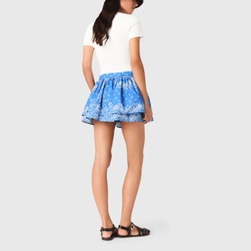 Bandana Mini Flared Skirt