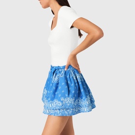 Bandana Mini Flared Skirt