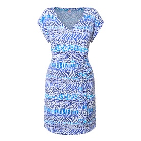 Mari Printed Wrap Dress