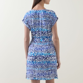 Mari Printed Wrap Dress