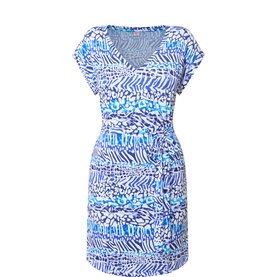 Mari Printed Wrap Dress