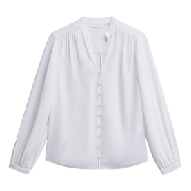 Blair Ruched Button Blouse