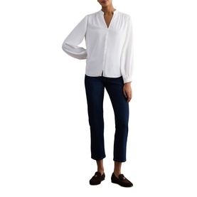 Blair Ruched Button Blouse