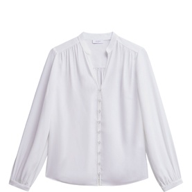 Blair Ruched Button Blouse