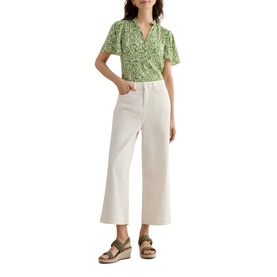 Brinley High-Rise Cropped Wide Leg Jeans