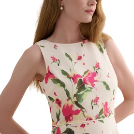 Carly Floral Flared Dress