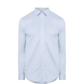 Micro Check Single-Cuff Shirt