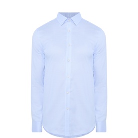 Micro Check Single-Cuff Shirt