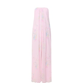 Emara Floral Print Bandeau Dress