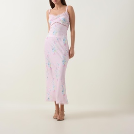 Kalo Ditsy Floral Slip Skirt