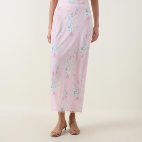 Kalo Ditsy Floral Slip Skirt