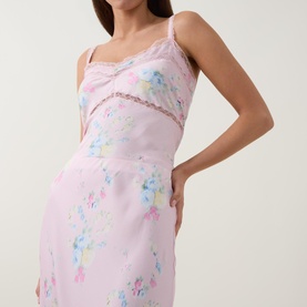 Kalo Ditsy Floral Slip Skirt