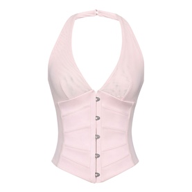 Lia Halter Neck Corset Top