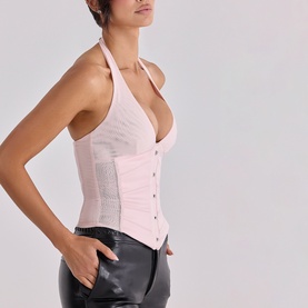 Lia Halter Neck Corset Top