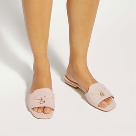 Lindo Tassel Trim Flat Sandals