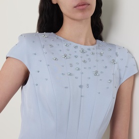 Embellished Flared Dress