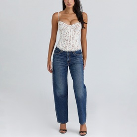 Rania Floral Lace Corset Top