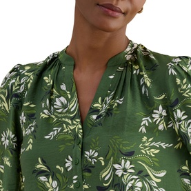 Sylvia Floral Ruched Blouse