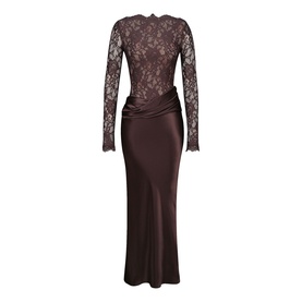 Yasmeen Lace Draped Dress
