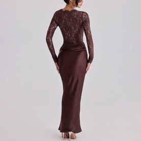 Yasmeen Lace Draped Dress