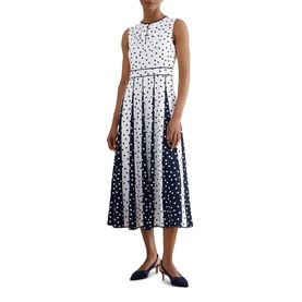 Angelica Polka Dot Flared Dress