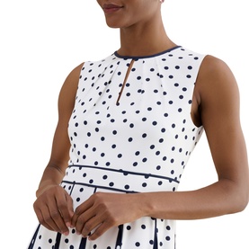 Angelica Polka Dot Flared Dress