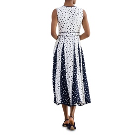 Angelica Polka Dot Flared Dress