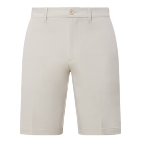 Boss Green Label Commuter 10.5" Golf Shorts in Light Beige, slim fit with belt loops, zip fly, and side pockets