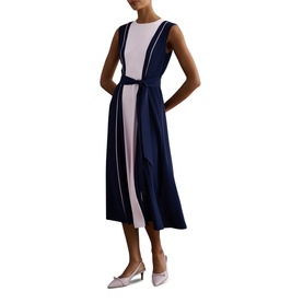 Louise Colour Block Flared Dress